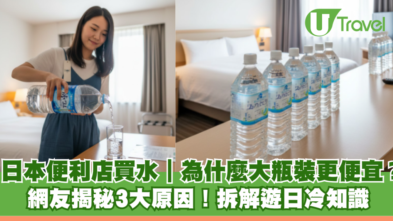 遊日冷知識｜便利店買水為什麼「大瓶比小瓶裝」更便宜？網友揭秘3大原因！
