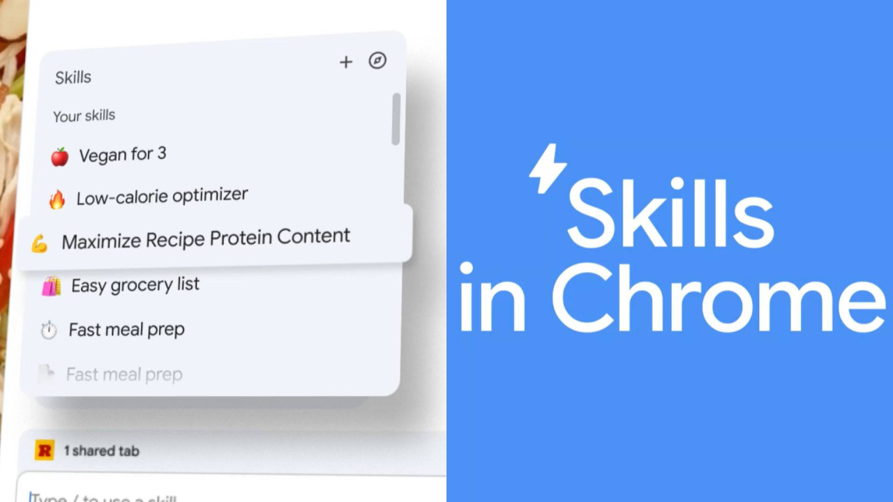 Gemini 新玩法!Chrome 加入「AI 技能庫」:一鍵自動 Shopping 格價、計營養【附 3 大生活實用方案】