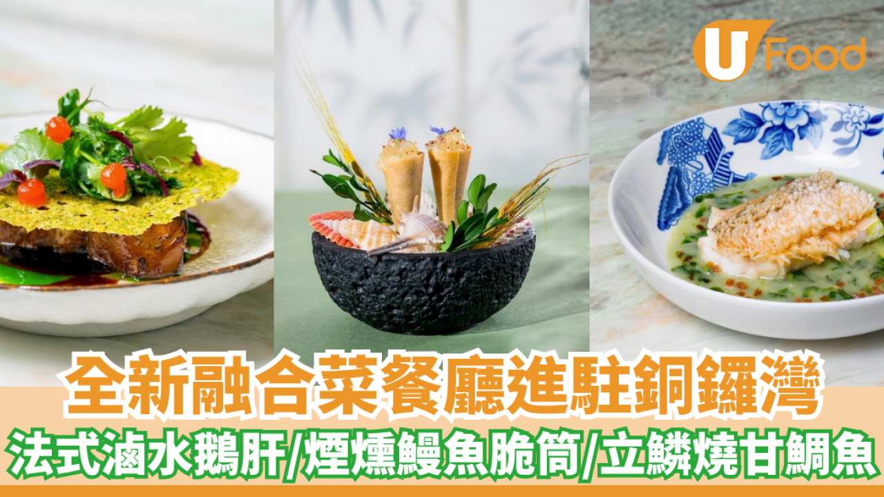 全新融合菜餐廳進駐銅鑼灣 法式滷水鵝肝/煙燻鰻魚脆筒/立鱗燒甘鯛魚