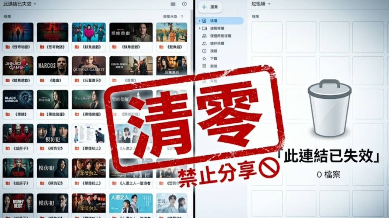 「盜版影片」時代終結？內地雲端網盤史上最嚴清查：海外劇「清零」檔案改名、加密一樣照刪