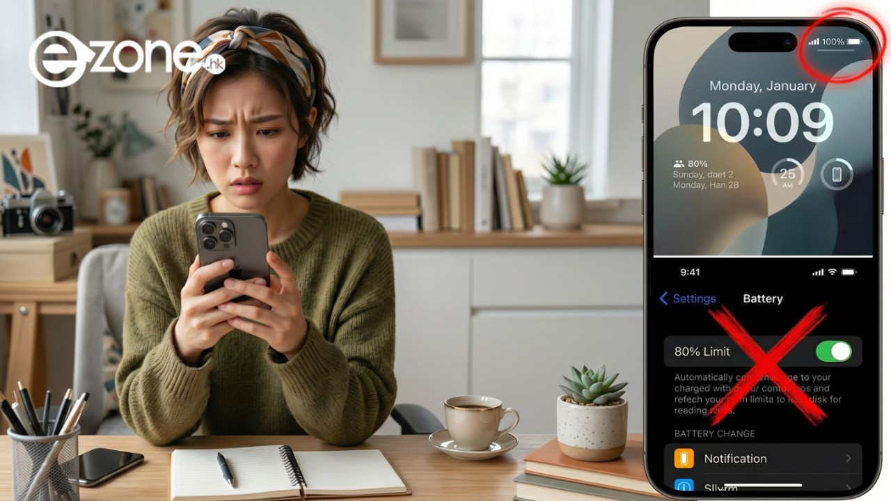 iPhone鎖死80%充電仍失效？盲目設上限恐令電池失靈！教你如何正確使用「充電上限」以及「最佳化電池」