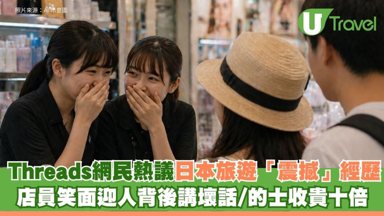 遊日幻想破滅？網民熱議日本旅遊「震撼」經歷 店員笑面迎人背後講壞話
