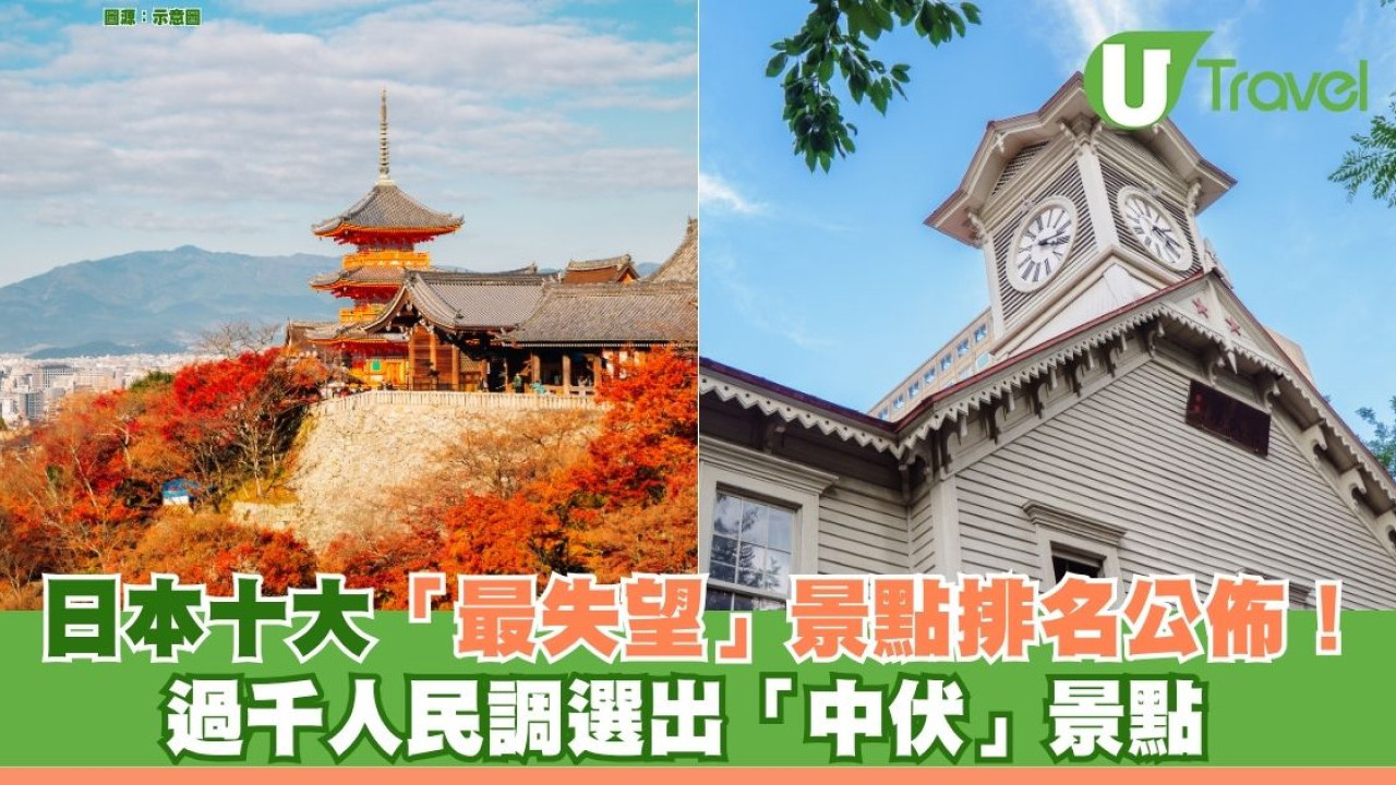 日本十大「最失望」景點排名公佈！ 過千人選出「中伏」景點 京都淪為「人間地獄」？