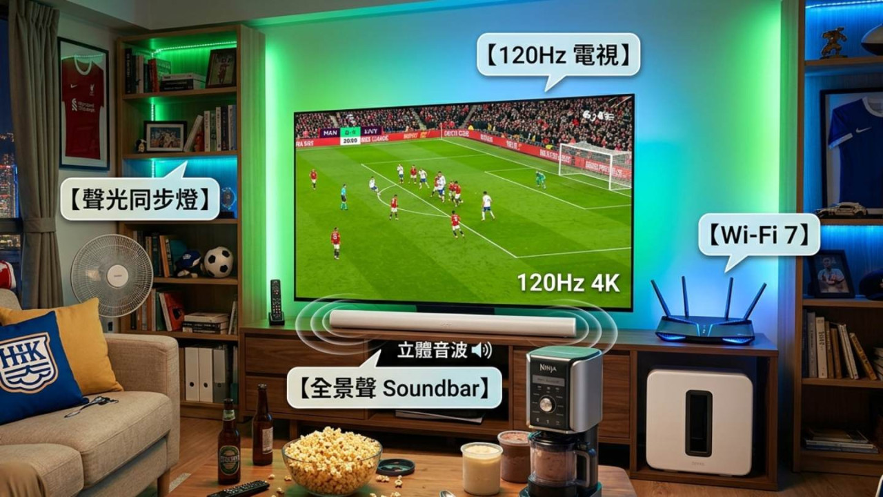 【世界盃2026】睇波點止靠電視 客廳睇波5大神級Setup 23款熱門設備精選推介