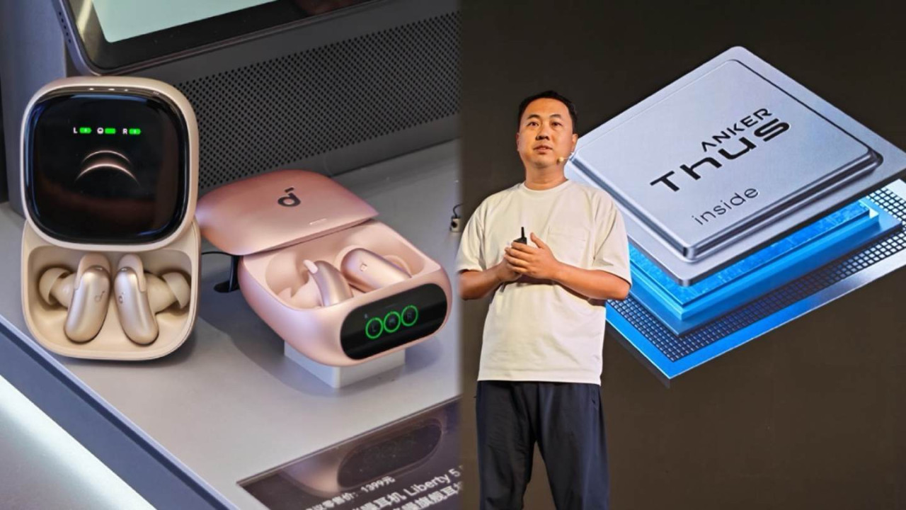 Anker Liberty 5 Pro/Pro Max發佈！自研 AI 晶片算力狂飆 150 倍：直接提取人聲現場實試！獲健力士最佳通話認證