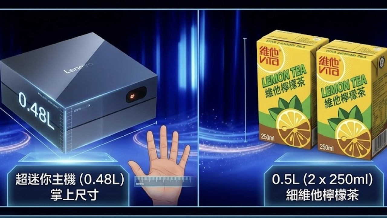 【細Mac mini一半】Lenovo掌上型AI PC突發！免設定即買即玩 網民：一鍵能做這怪事太瘋狂？