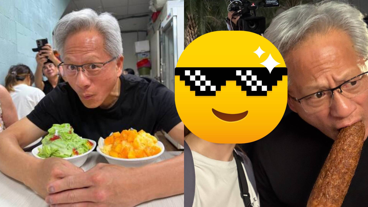 黃仁勳再現台灣夜市！NVIDIA「皮褸黃」逛饒河逼爆人潮　連官方帳號都變美食 KOL？ 