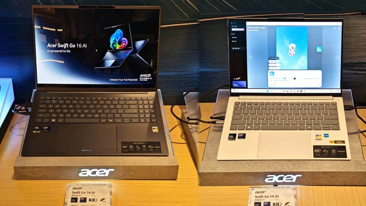 唔使上網都用到 AI？Acer Swift Go AI 筆電發佈：「離線算力」商業機密免上雲端防外洩