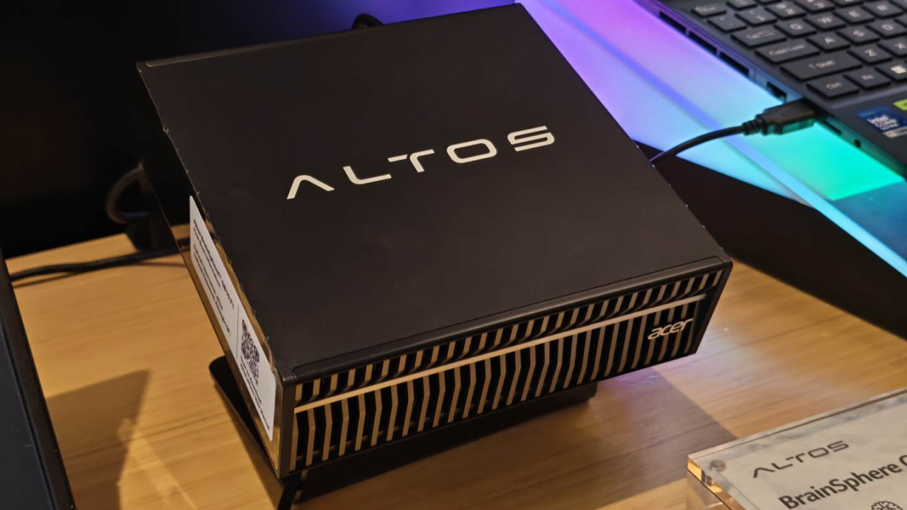 Acer旗下Altos發表迷你AI工作站：NVIDIA GB10加持1.13L釋放百萬億次運算 兼推Android 16智能白板