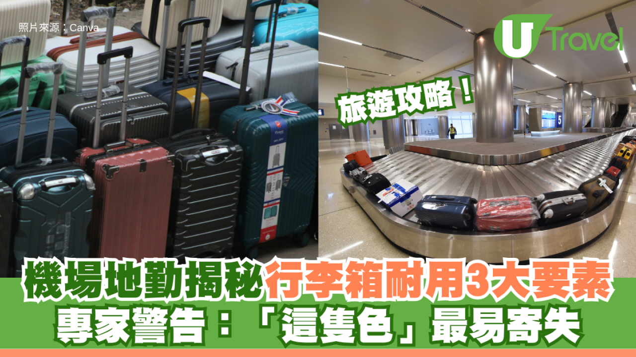 機場地勤揭秘行李箱耐用3大要素！ 專家警告：「這隻色」最易寄失