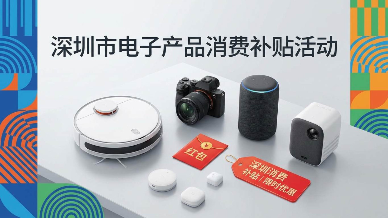 【實用資訊】深圳電子產品補貼更新！智能相機/掃地機械人都有份