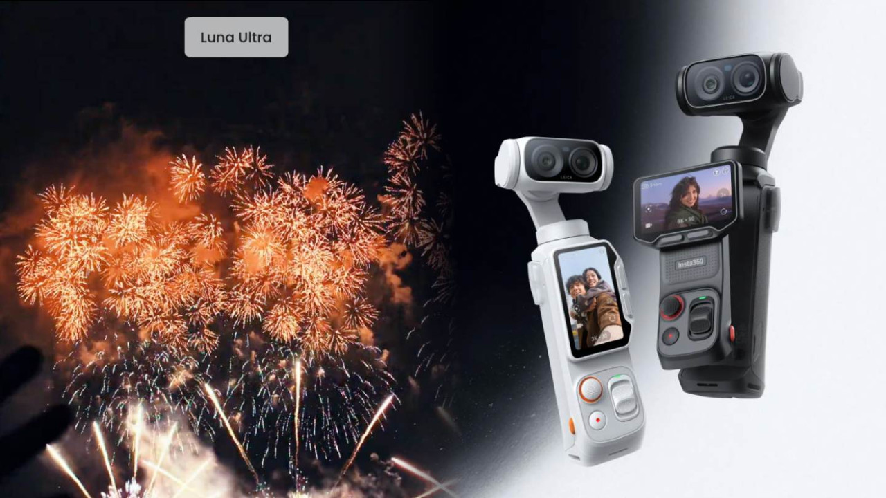 Insta360 Luna Ultra 香港開賣｜1 吋 + 1/1.3 吋雙攝、Leica 聯名、8K 杜比視界、可拆 OLED 螢幕　HK$5,599 起
