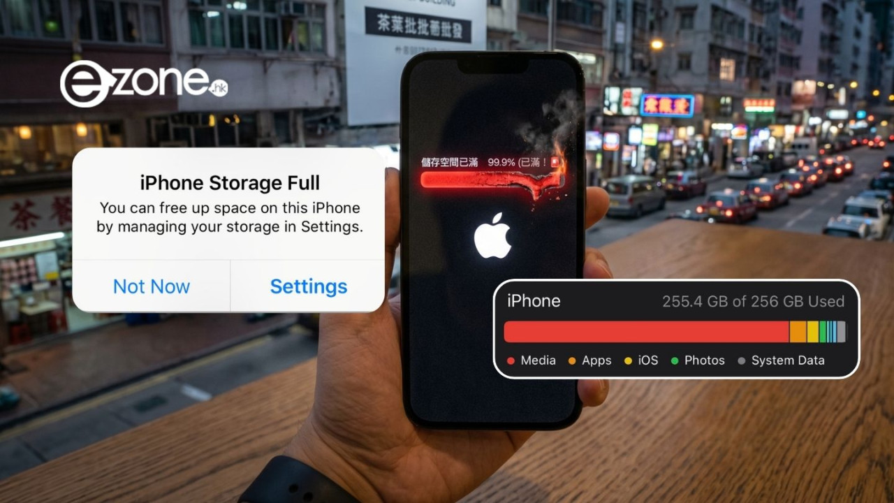 iPhone爆位恐變「白蘋果」? 警告:剩餘空間少過XX GB極危險 【附3招救機法】