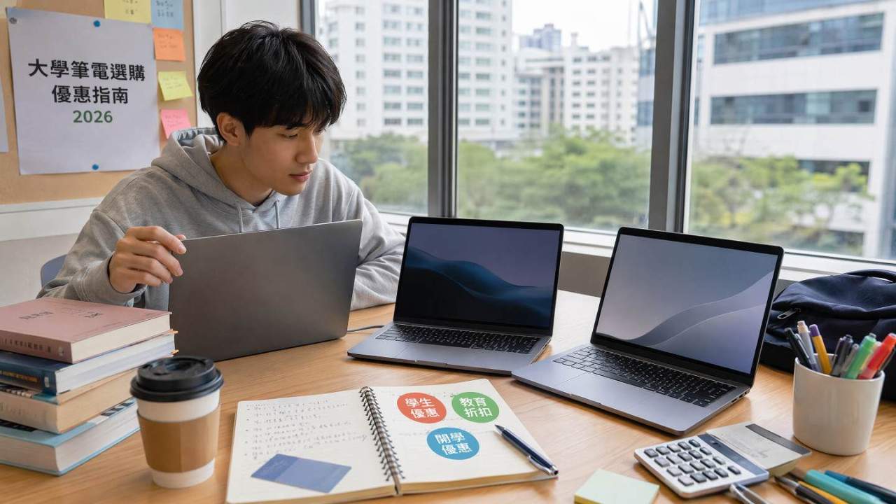 大學生 Notebook 推介 2026|Apple / Lenovo / Samsung / Microsoft 教育優惠攻略 全年買機最平方法【附登記步驟 + 折扣對比】