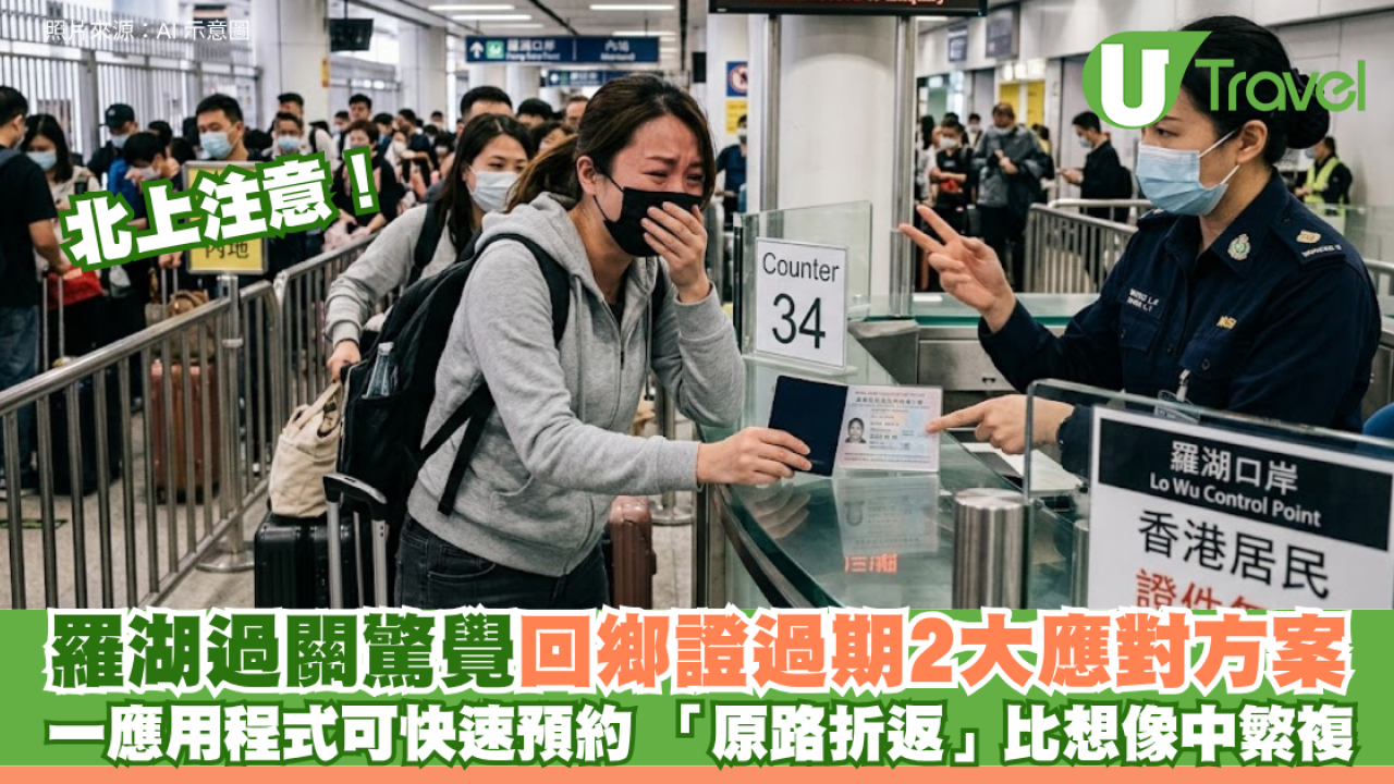 北上注意！羅湖過關先知回鄉證過期？網民親測「原路折返」超崩潰！教2大應對方案/快速預約App推介