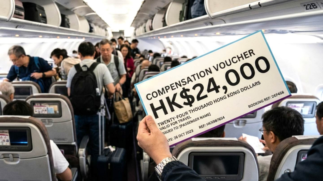 「都未反應過來手已舉起!」男子登機後被邀請落機 袋走 HK$23,400 揭航空公司搵自願者內幕