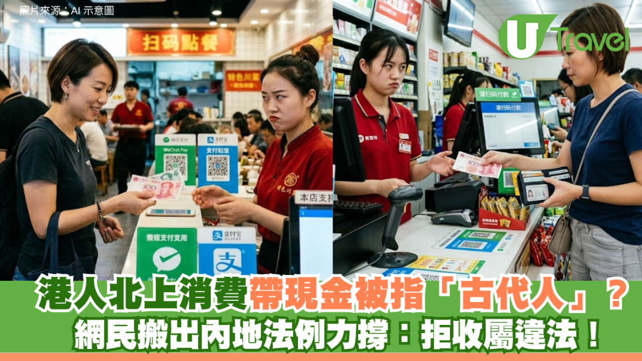 港人北上消費帶現金被指「古代人」？網民搬出內地法例力撐：拒收屬違法！