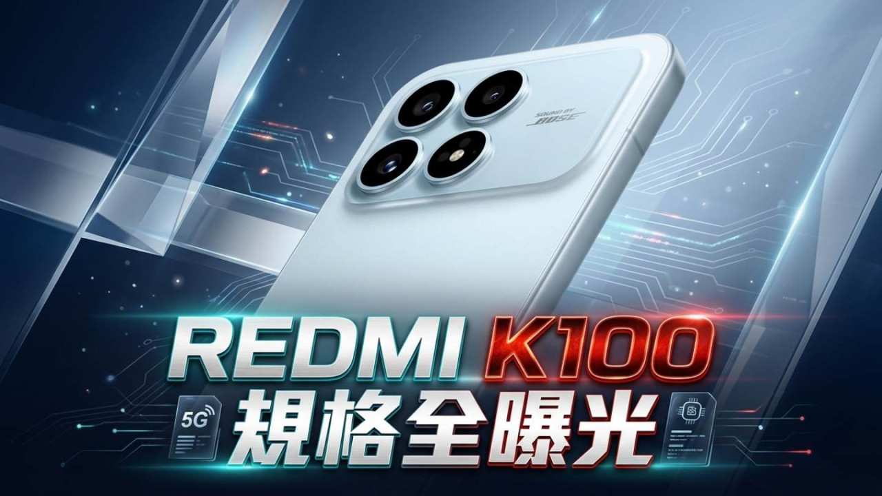 REDMI K100 規格全曝光！9,000mAh 超大電池 + 185Hz 直屏 + 2 億像素主攝　Snapdragon 8E5 加持　9 月發布