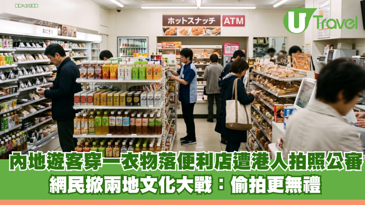 遊日內地遊客穿一衣物落便利店遭港人拍照公審 網民掀兩地文化大戰：偷拍更無禮