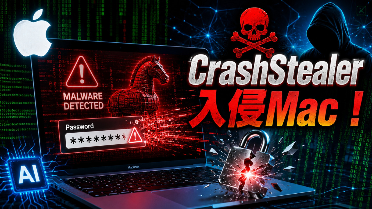 【Mac 友全體注意】超危險木馬 CrashStealer 偽裝 Apple 官方工具!一撳即中清空你所有密碼、電腦極機密資料