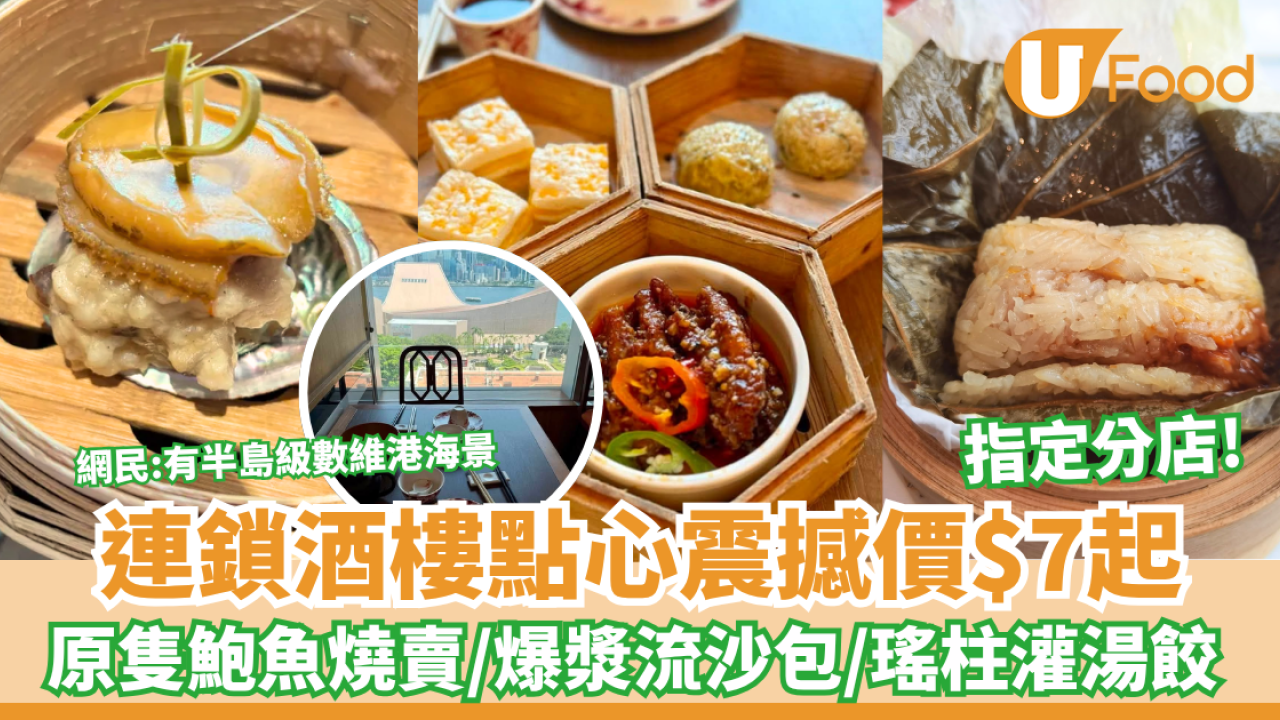 連鎖酒樓震撼價$7起！鍾廚／鍾菜館／潮·囍薈優惠升級點心 $9原隻鮑魚燒賣/爆漿流沙包/瑤柱灌湯餃 （附全線門市地址）