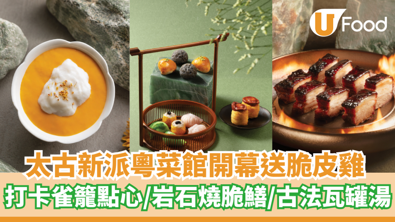 太古城新派粵菜館「八玥翡翠」開幕  打卡雀籠點⼼／岩⽯燒脆鱔／⽡罐湯