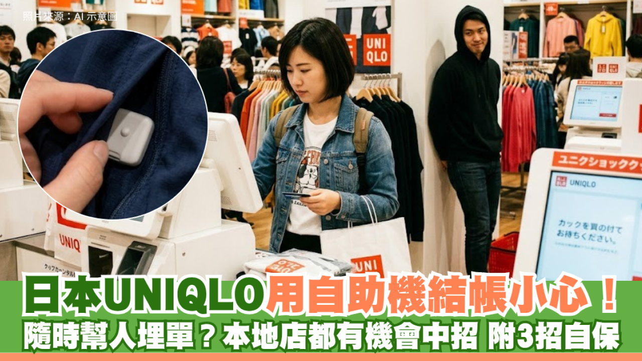 日本UNIQLO用自助機結帳小心！隨時幫人埋單？本地店都有機會中招 附3招自保