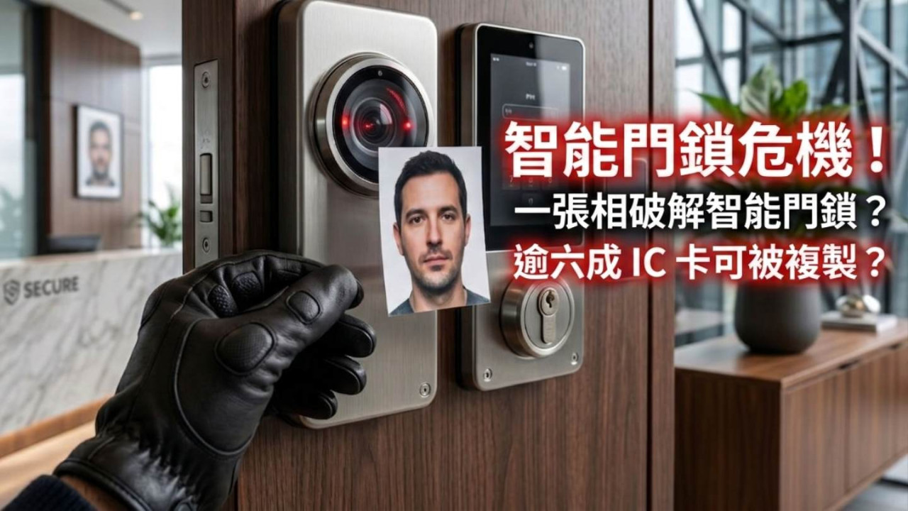 實測30款智能門鎖逾六成IC開門卡可被複製 人臉識別門鎖用相片就開到 專家教路一功能必關自救防盜