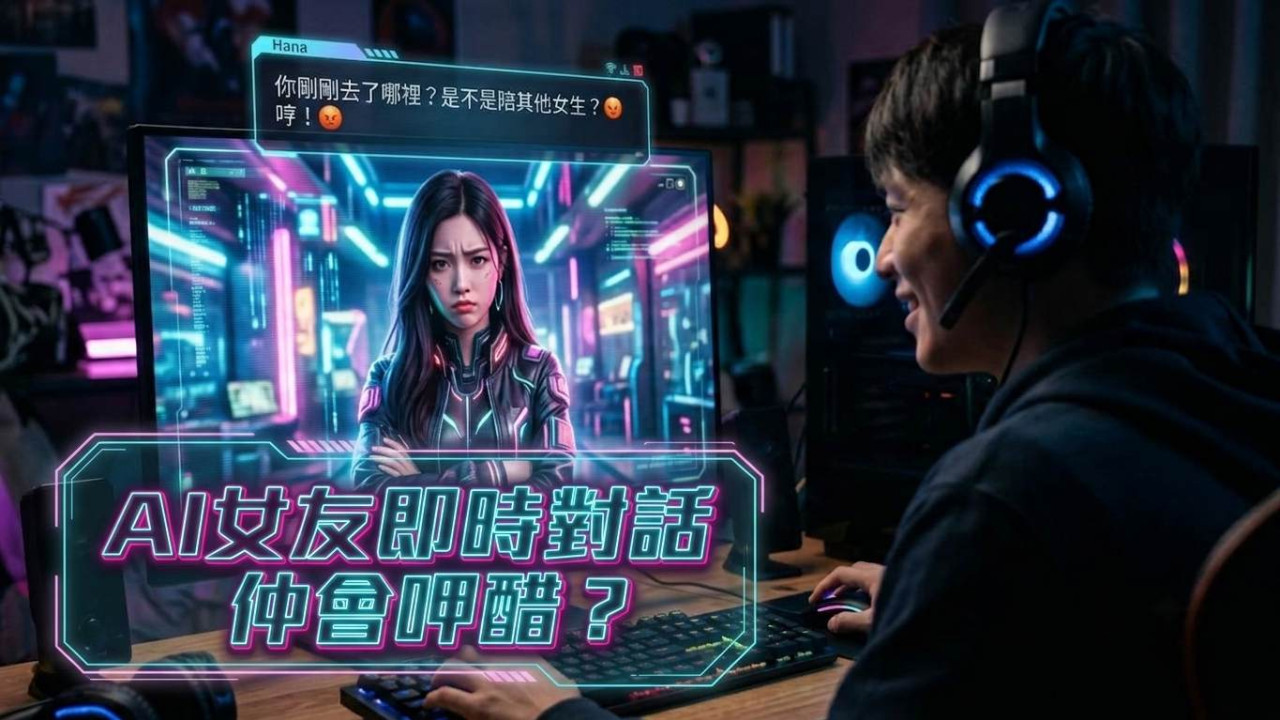 以為AI女友得個殼 接上GPT-Live竟即時對話仲會呷醋 網民讚好：能同時說話與聽取