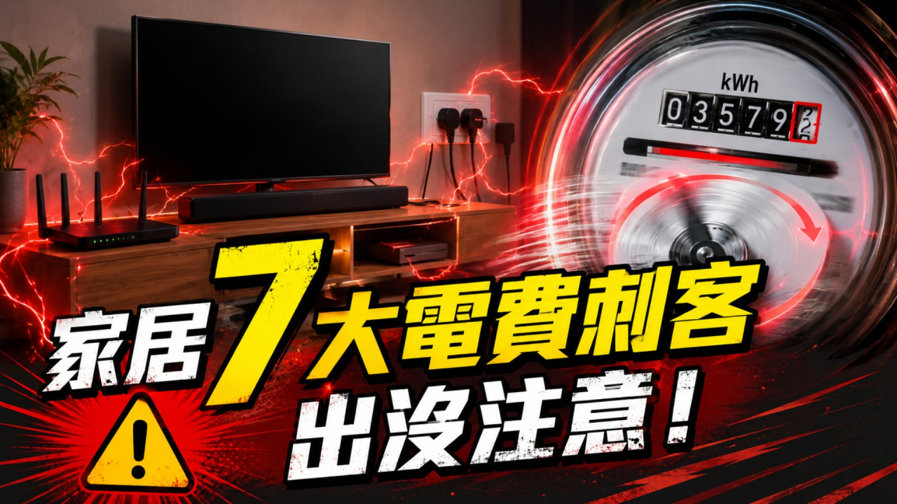 電器關機照樣偷電?專家揭 7 大「電費刺客」 一年白白多交幾百元電費