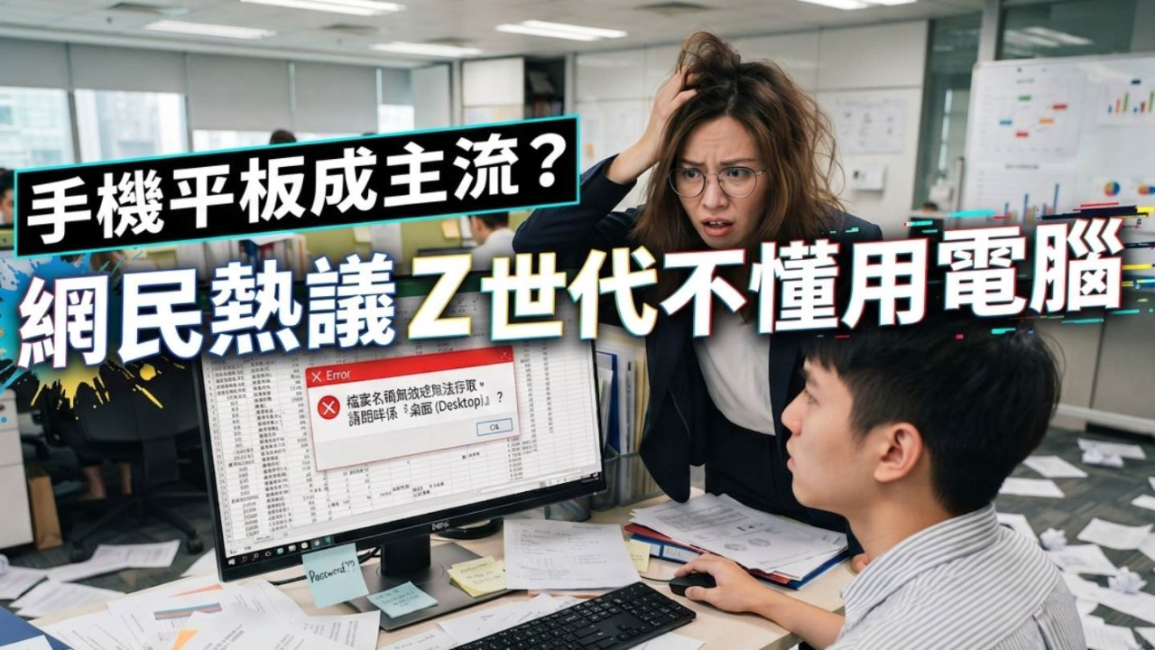 手機平板成主流？連登熱議 Z 世代不懂用電腦　網民嘆：時代變了