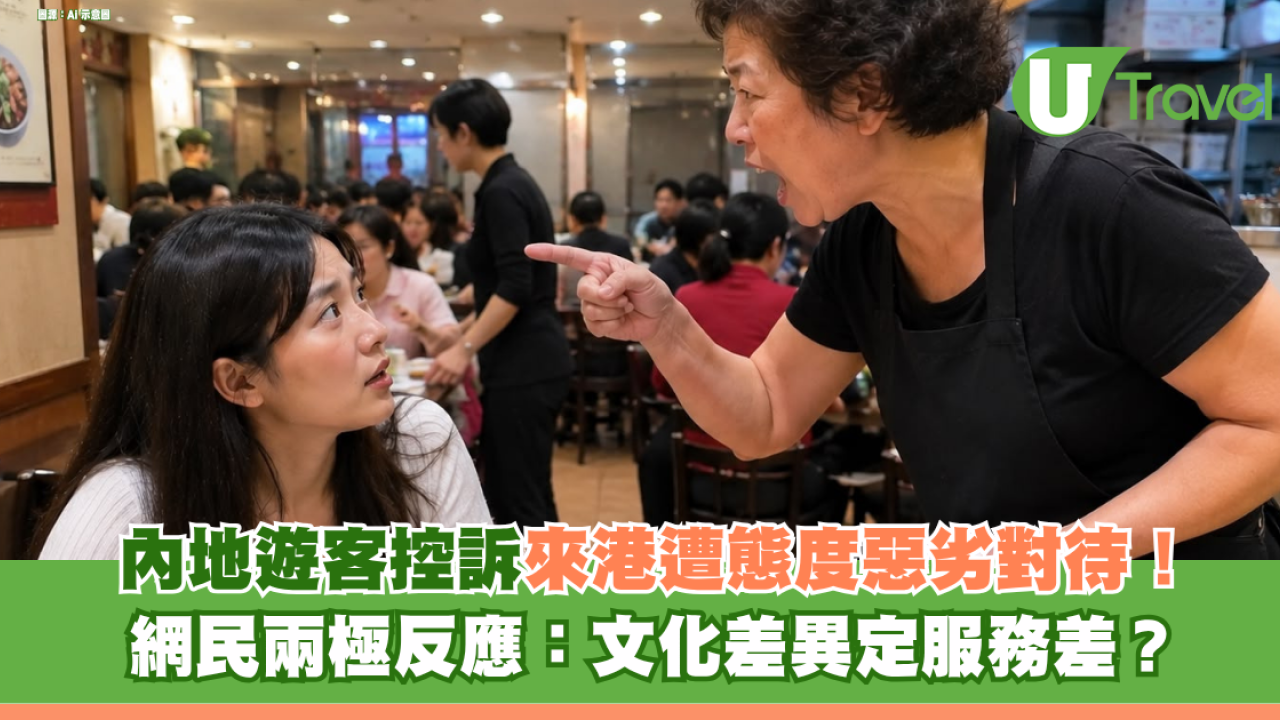 內地遊客控訴來港遭態度惡劣對待！點餐慢被侍應大聲喝斥？ 網民兩極反應：文化差異定服務差？