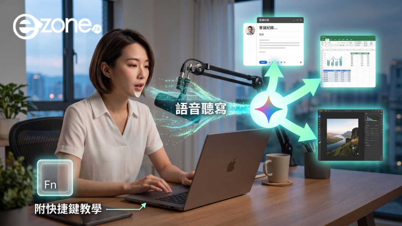 Mac用家工作效率大升級！Gemini推出「語音聽寫」 口述指令即時生成文件Email兼改圖【附快捷鍵教學】