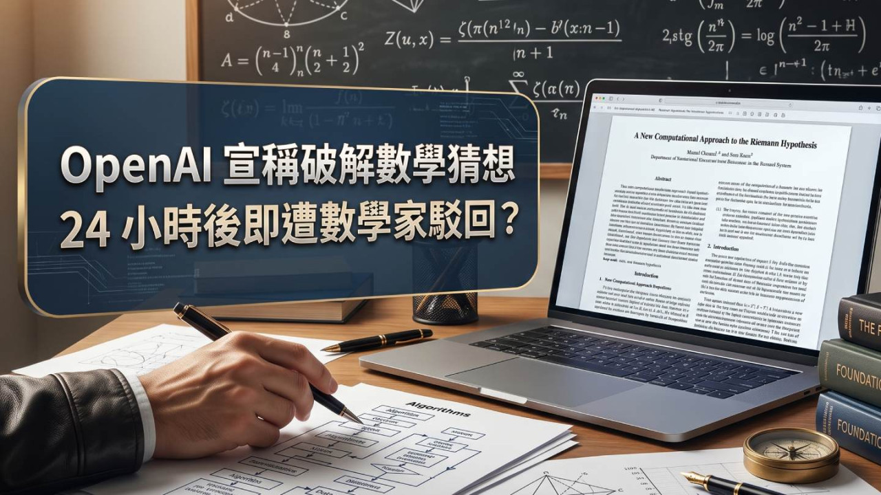 OpenAI 宣稱破解數學猜想 24 小時後即遭數學家駁回?