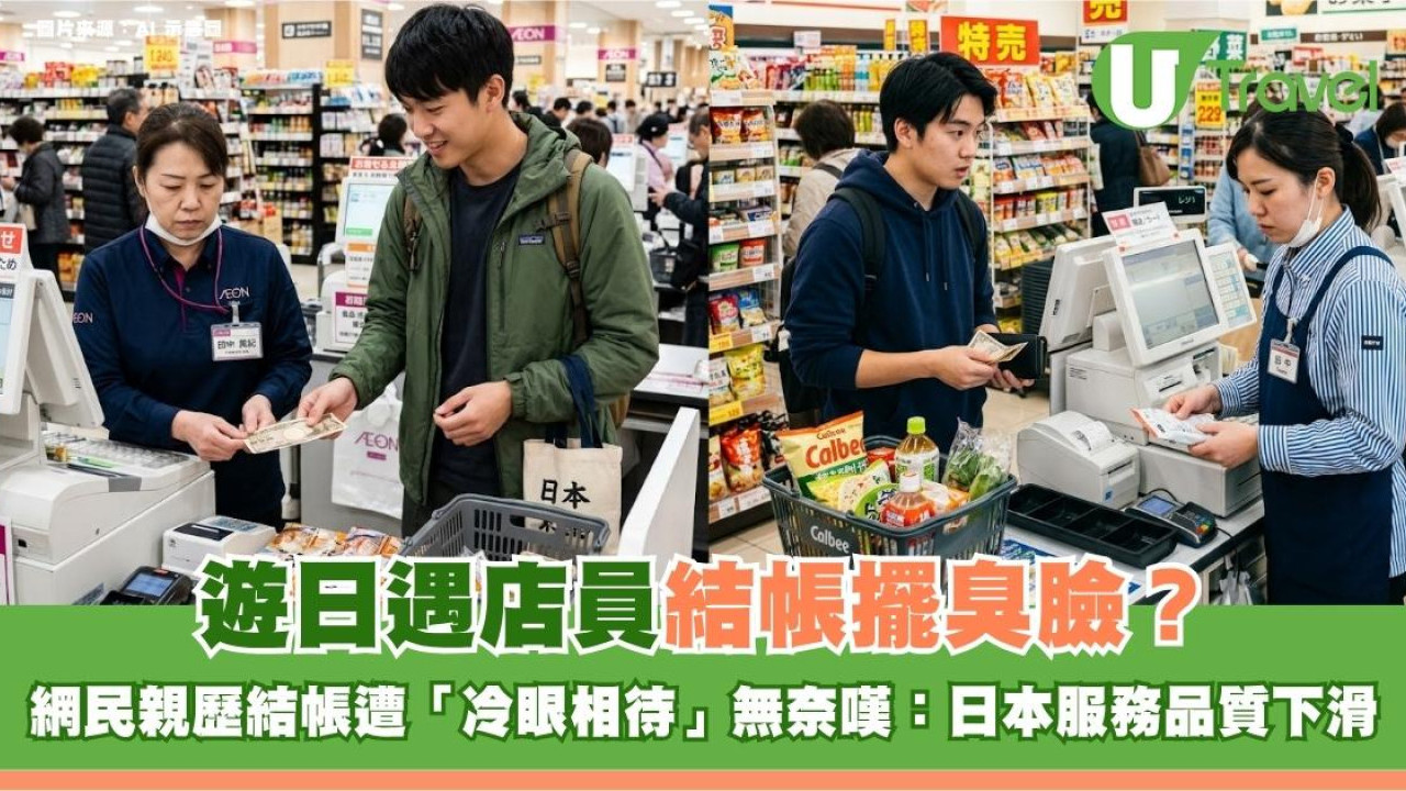 遊日遇店員結帳擺臭臉？網民親歷結帳遭「冷眼相待」無奈嘆：日本服務品質下滑