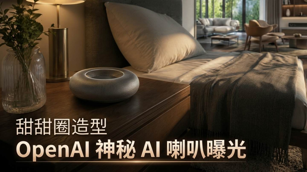 OpenAI 神秘 AI 喇叭曝光！甜甜圈造型、可移動零件　售價或逾 HK$3,000