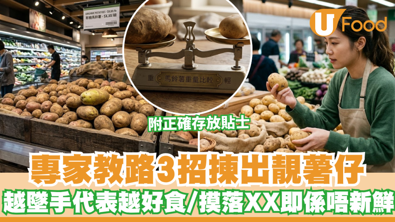 【揀薯仔貼士】買薯仔只睇外表？專家教路3招憑肉眼/手感揀出靚薯仔 越墜手代表越好食！