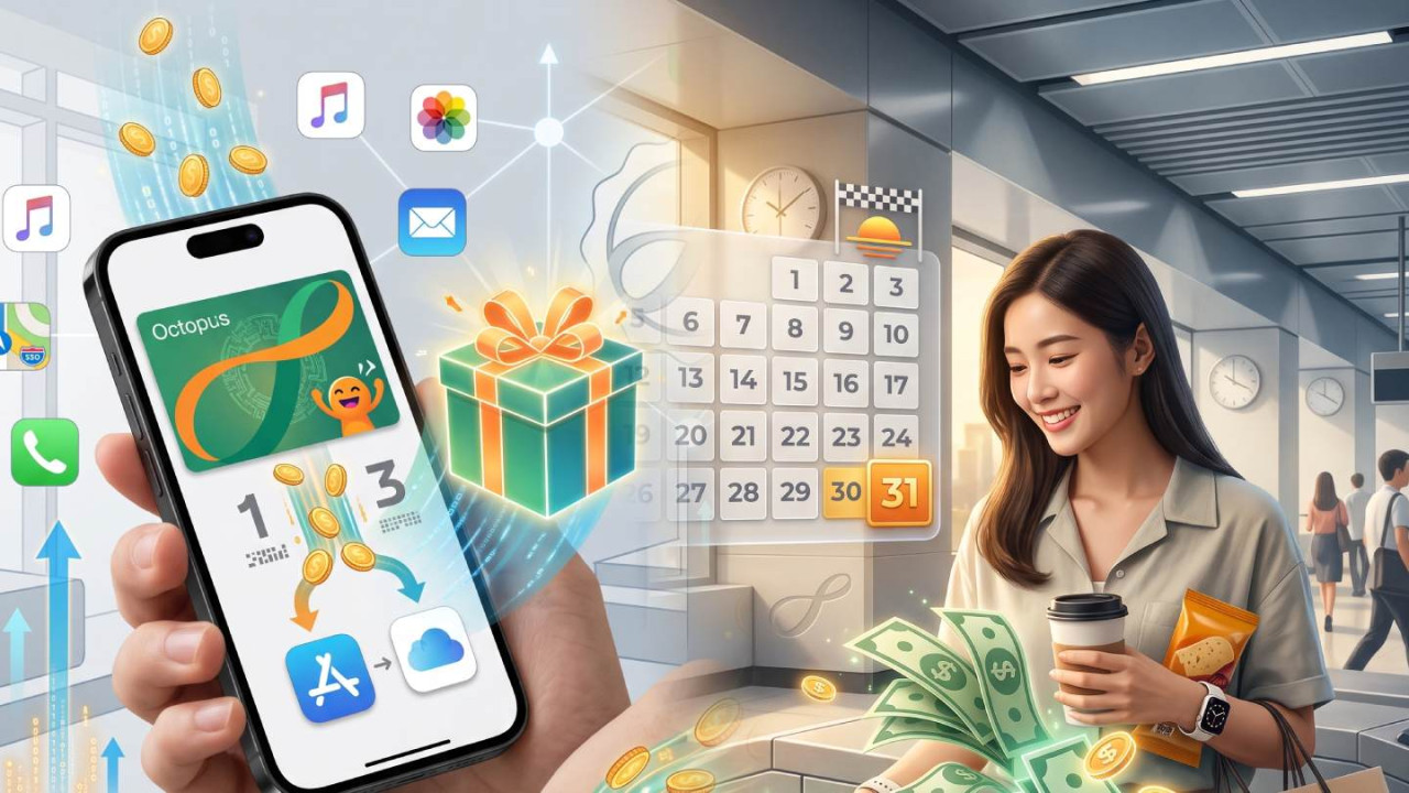 八達通派錢!iPhone/Apple Watch 專屬福利 消費滿 $30 即拎 $50【8 月 31 日截止】