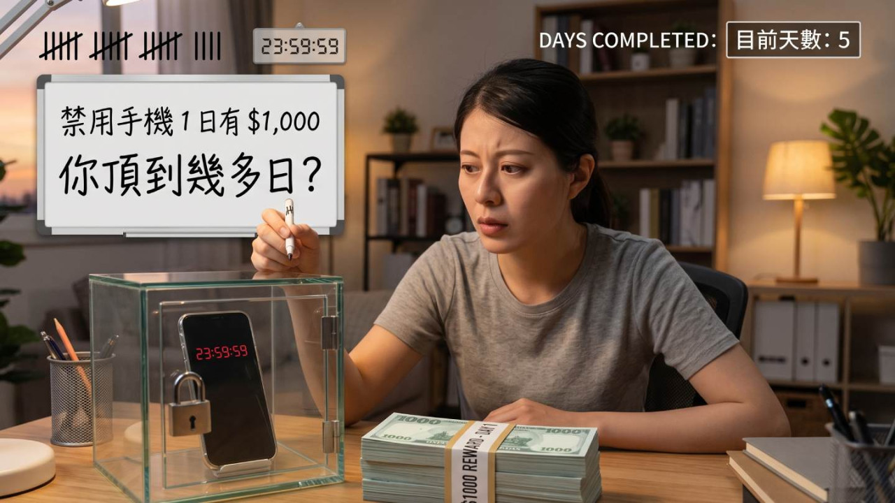 【論壇熱話】禁用手機 1 日有 $1,000　你頂到幾多日？網民：返工 1 個鐘都唔得
