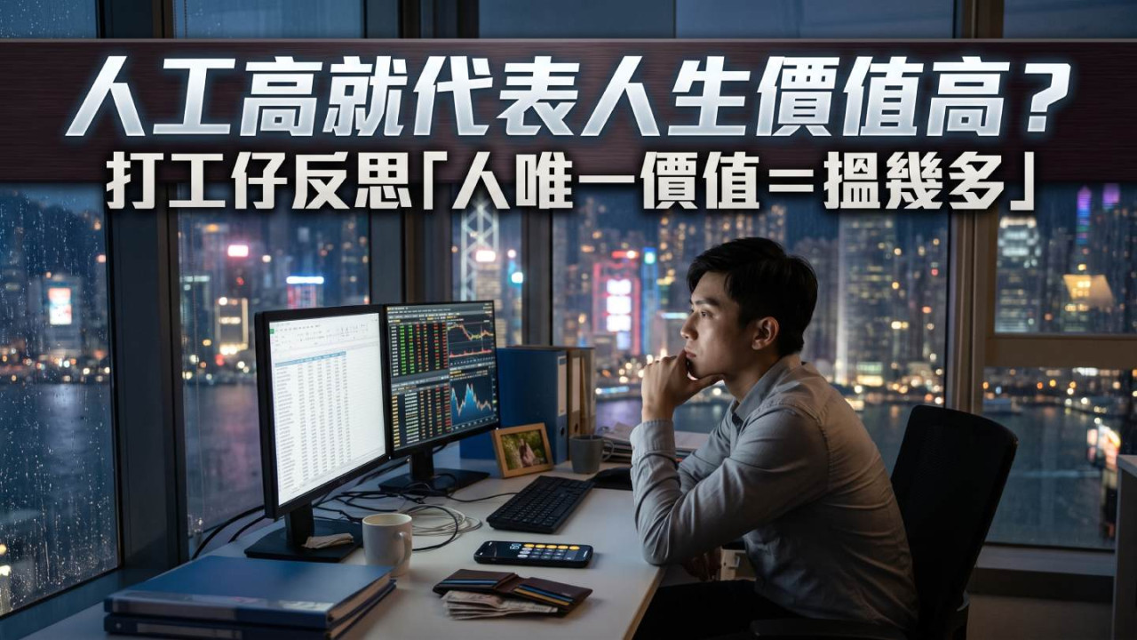 人工高就代表人生價值高？打工仔反思「人唯一價值＝搵幾多」　網民：夠養家已足夠