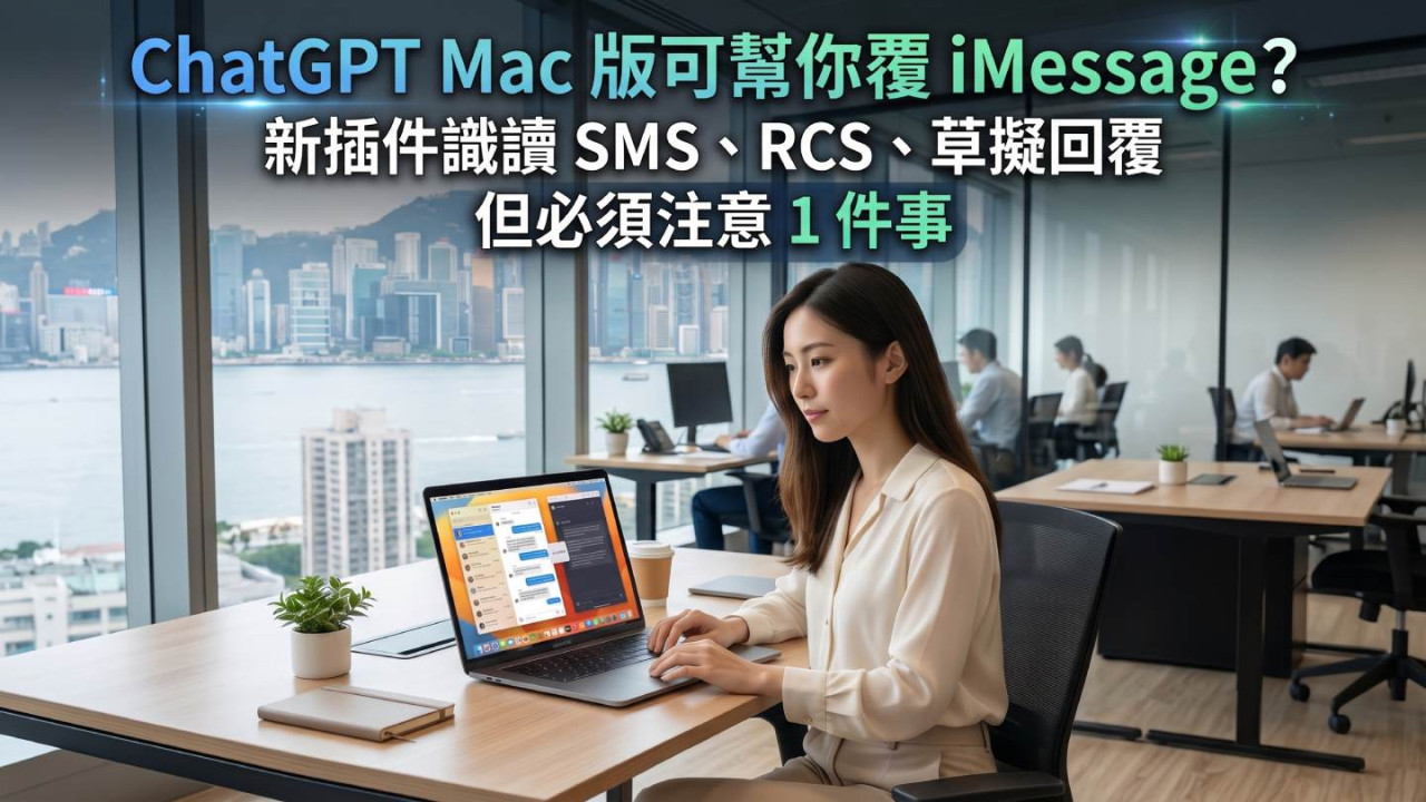 ChatGPT Mac 版可幫你覆 iMessage?新插件識讀 SMS、RCS、草擬回覆 但必須注意 1 件事