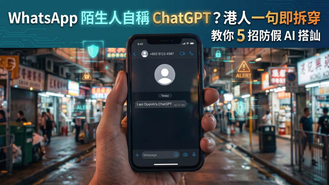WhatsApp 陌生人自稱 ChatGPT?港人一句即拆穿 教你 5 招防假 AI 搭訕