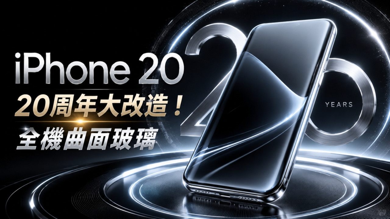 iPhone 20 大改造!20 周年版用「全機曲面玻璃」 導入 iPhone Air 技術 薄身+散熱更有優勢
