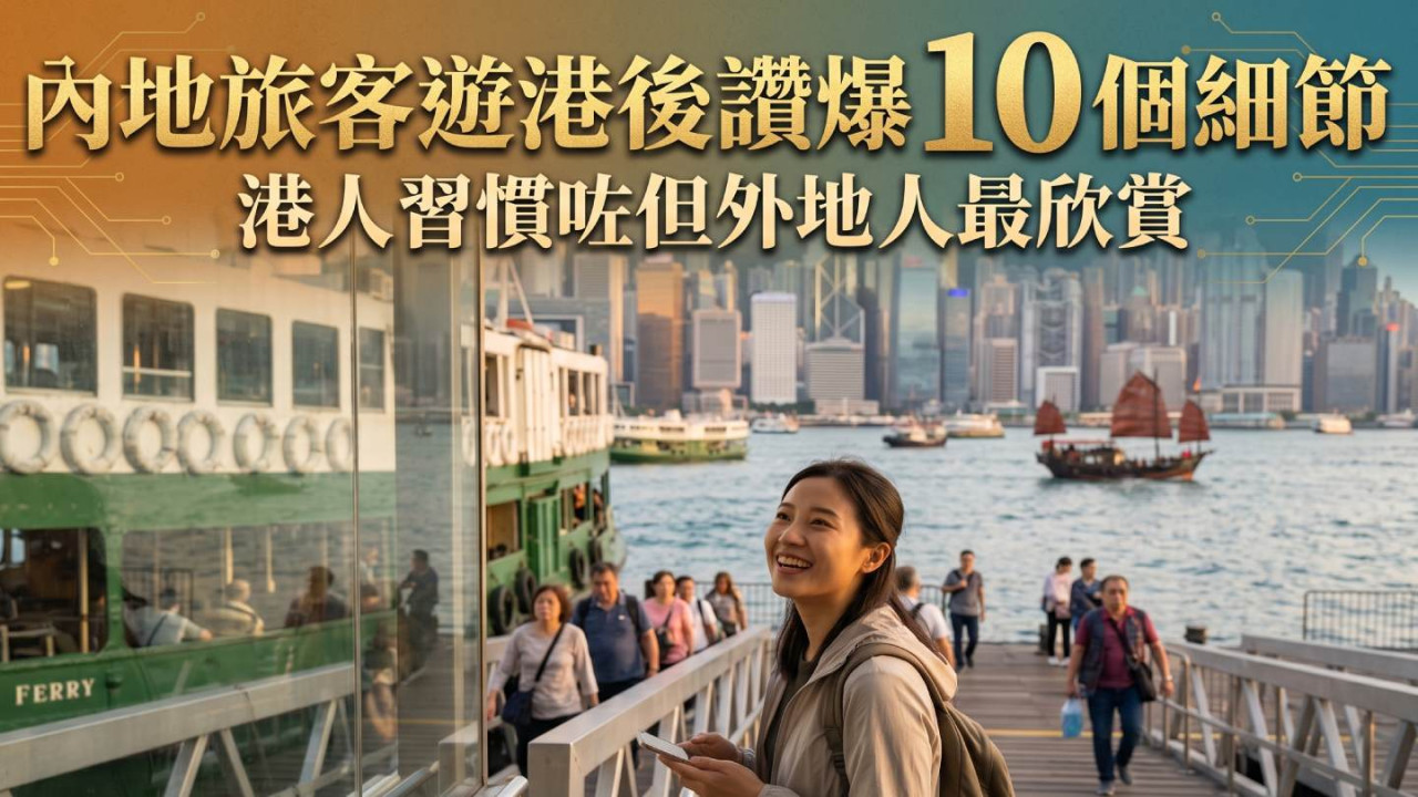內地網民遊港後讚香港 10 大優點 無障礙設施、街景、港產電影都上榜 網民:勁!連港人都察覺唔到