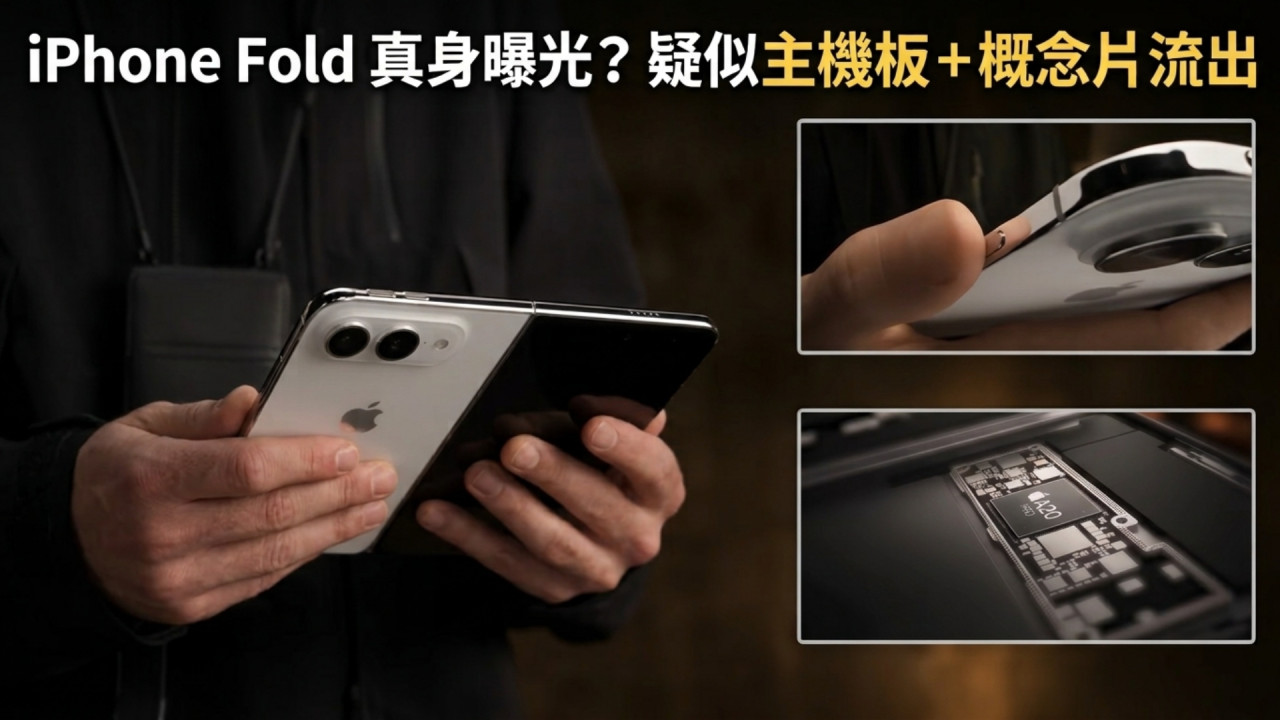 iPhone Fold 摺屏真身曝光？疑似主機版流出＋概念片預演　售價勢破 HK$15000