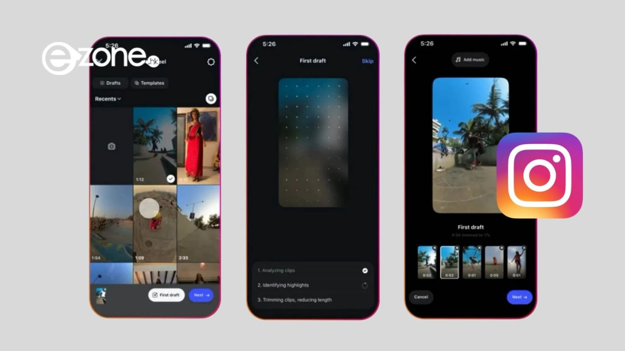 免下載第三方剪片App！Instagram 全新剪輯功能登場 10秒內自動剪好Reels初稿