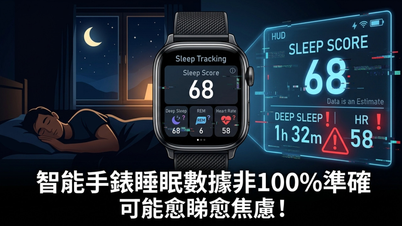 智能手錶睡眠數據勿盡信？專家揭真相：深睡、睡眠評分並非 100% 準確！  愈睇可能愈焦慮 