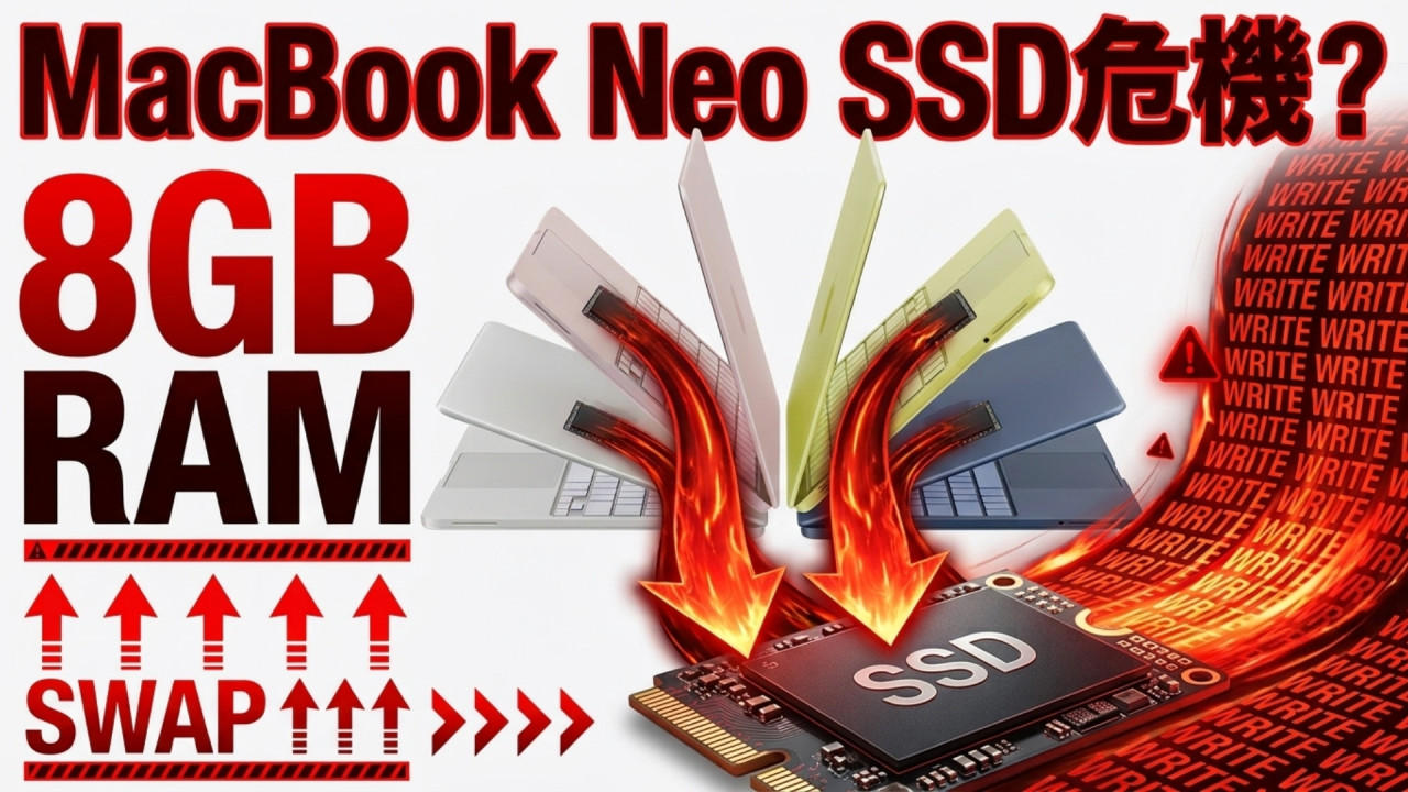 MacBook Neo 爆 SSD 壽命危機！寫入量異常狂飆長用恐加速損耗 這版本會更危險？ 