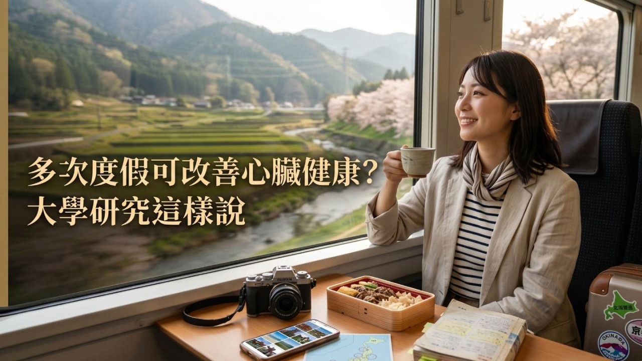 多次度假可改善心臟健康？大學研究：放假愈多代謝綜合症風險愈低