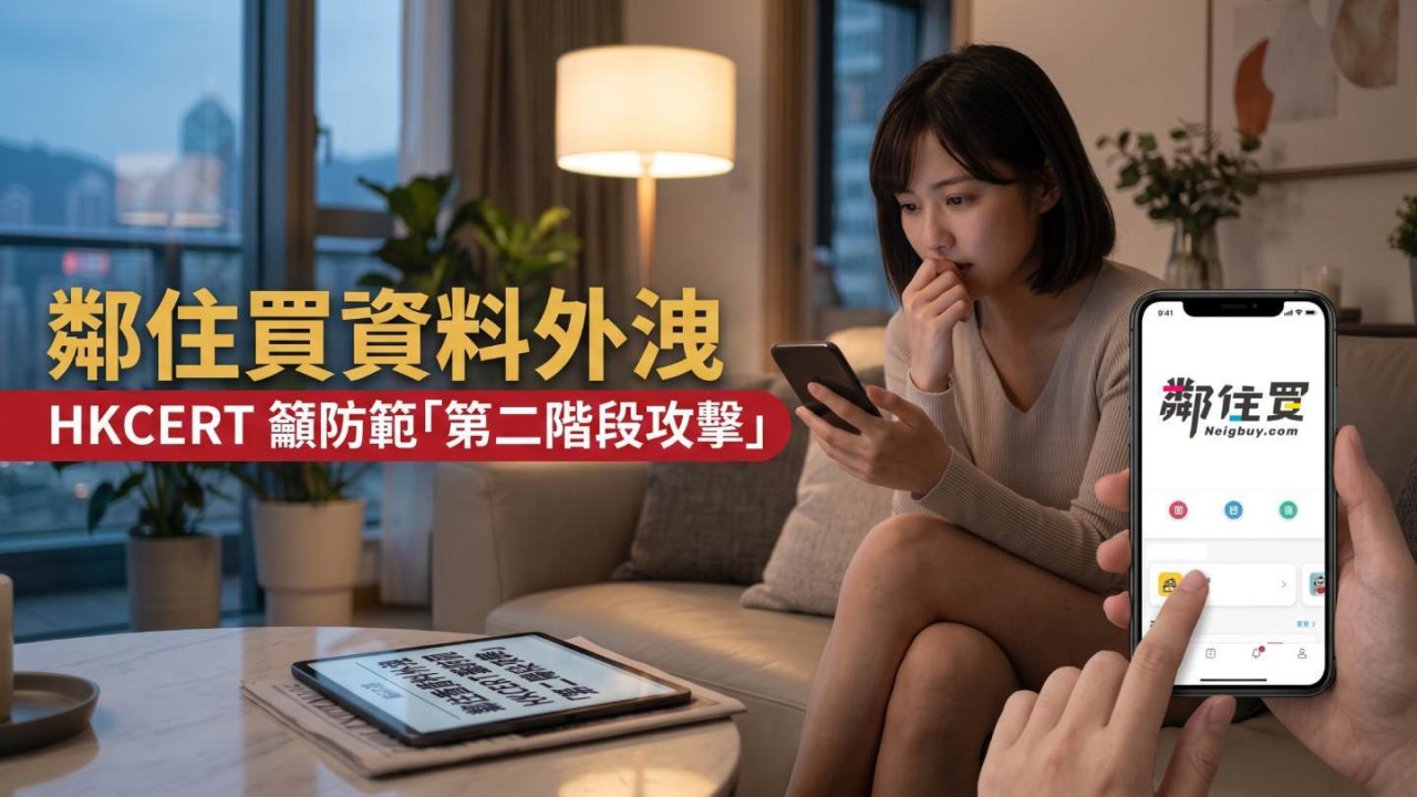 鄰住買資料外洩 HKCERT 籲防範「第二階段攻擊」 方保僑:企業修好系統不代表事故結束